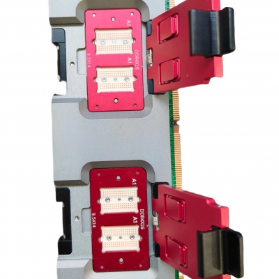 DDR4-16位內存條測試座，導電膠結構